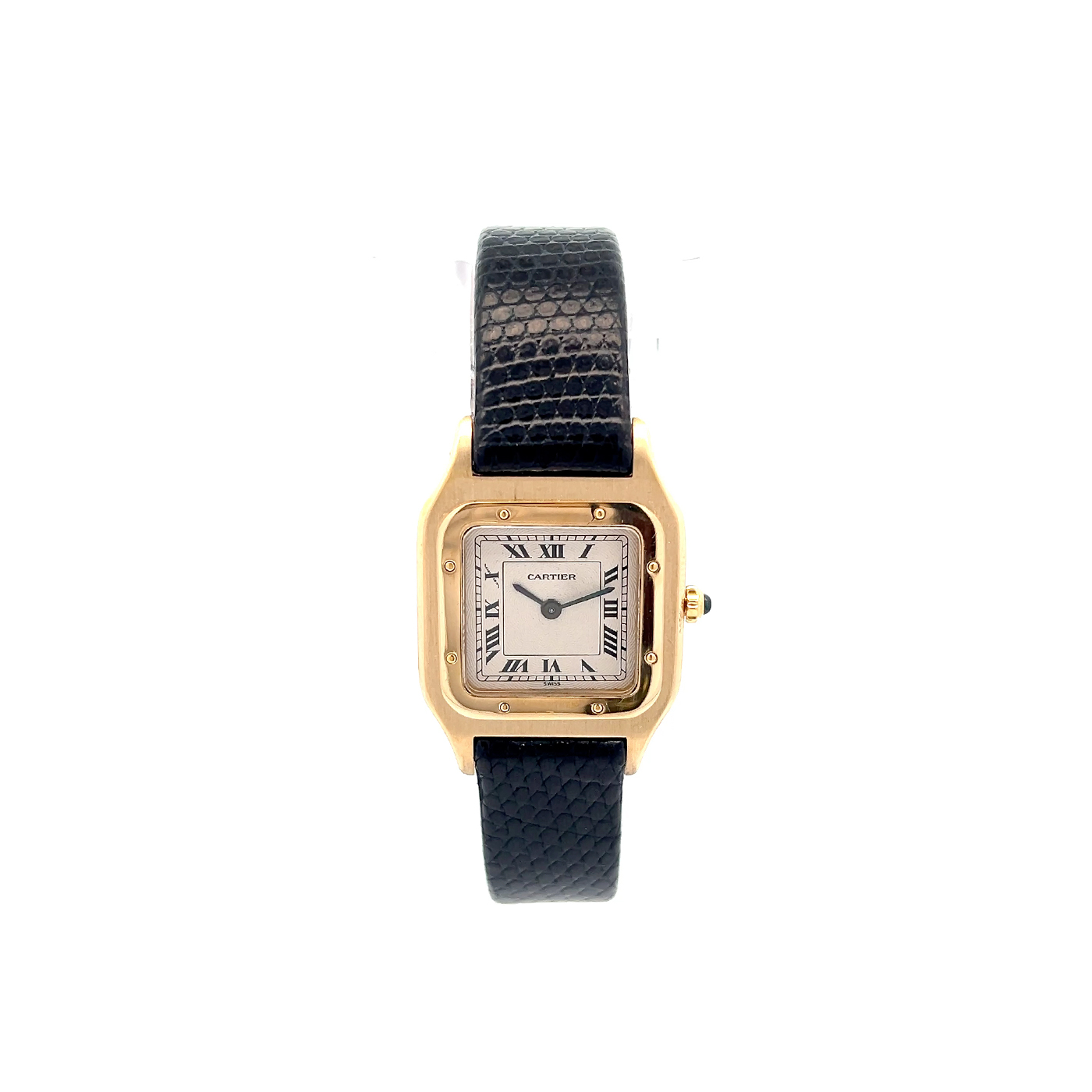 "Cartier Santos Dumont" - Damen Armbanduhr 18 Karat Gold