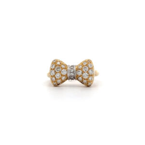 "Sparkling Loop" - Funkelnder 18 Karat Gelbgold Ring