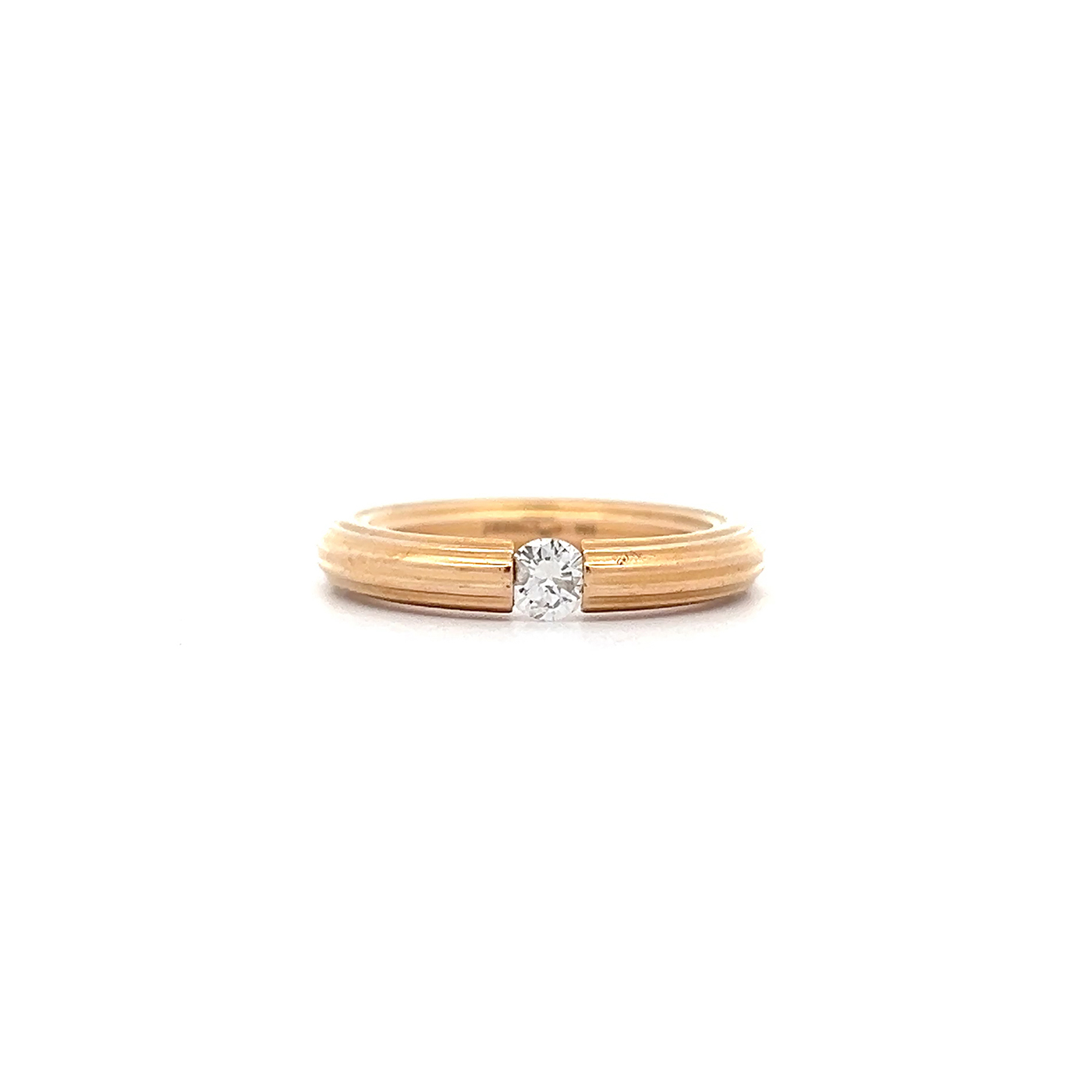 "Niessing Spannring" - 18kt Gelbgold 0.23 ct. Brillant