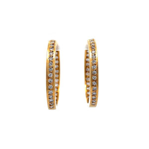"Brilliant Dreams" - Creolen 18 Karat Gold mit Brillanten
