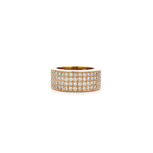 "Lichtmomente" - Funkelnder Chopard Ring in 18 Karat Gelbgold