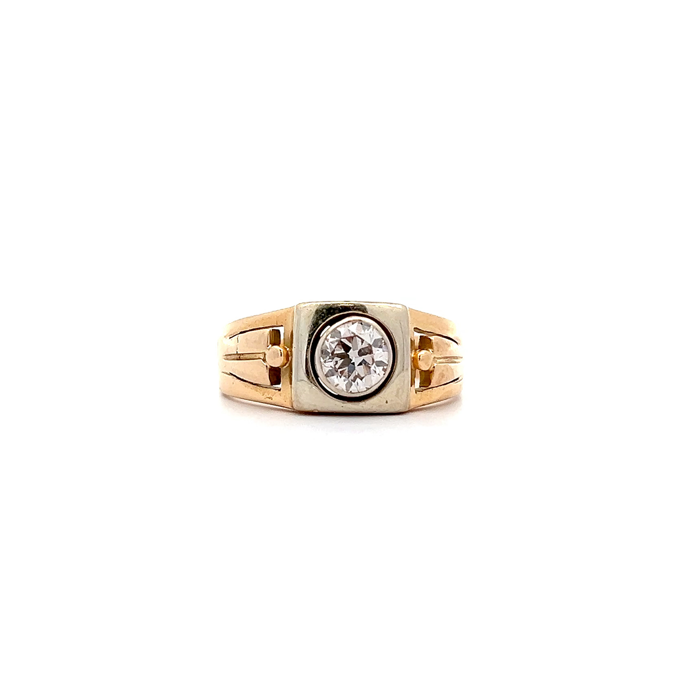 "Strong Sparkle" - Imposanter 18kt Gelbgold Ring