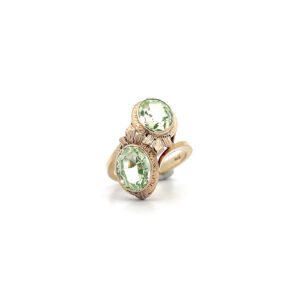 „Green shine“ - Vintage Goldring in 14 Karat