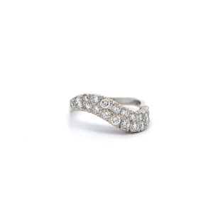 "Pure Brilliance" - 14 Karat Weißgold Ring