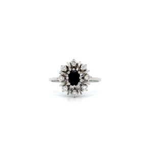 "Himmelslicht" - 14 Karat Weißgold Ring
