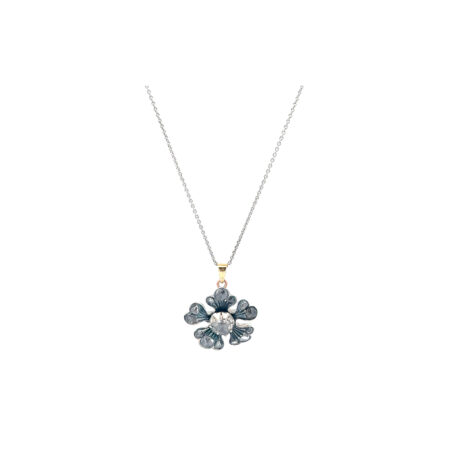 "Frühlingszauber" - Kette in Silber mit Blütenanhänger