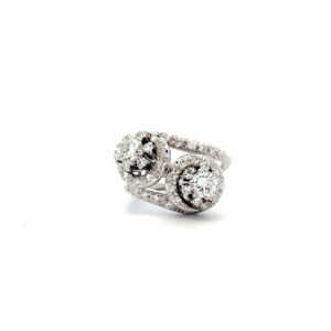 "You & Me on Fire" - 18 Karat Weißgold Ring mit Diamanten