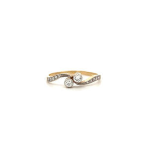 "Du und Ich" - Antiker Ring in 14 Karat Gelbgold