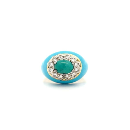 "Ocean Dream" - Vintage 18 Karat Gelbgold Ring