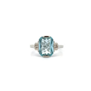 "Ocean Dream" - 14 Karat Weißgold Ring