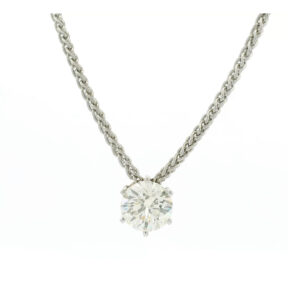"Eterna Brilliance" - 18 Karat Weißgold Anhänger mit 4.01 ct. Brillant