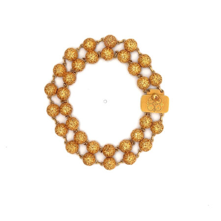 "Golden Grace" - Antikes Armband in 18 Karat Gelbgold