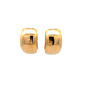"Golden Shine" - Halbcreolen 18 Karat Gold