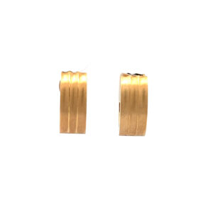 "Golden V" - 14 Karat mattierte Ohrringe