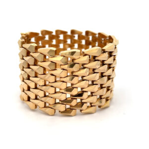 "A piece of mine" - Breites 18 Karat Gelbgold Armband