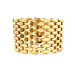 "A piece of mine" - Breites 18 Karat Gelbgold Armband