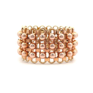 "Your Statement" - Breites 14 Karat Goldarmband