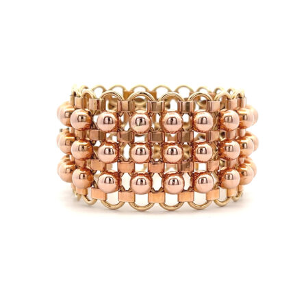 "Your Statement" - Breites 14 Karat Goldarmband