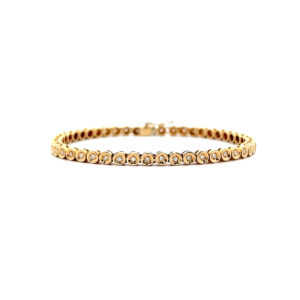 "Lichterband" - Modernes Armband in 14 Karat Gelbgold