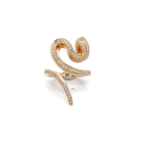 "Eleganz der Schlange" - Vintage Ring im Schlangenmotiv in 14 Karat Gelbgold