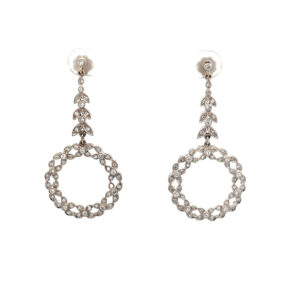 "Eternal Grace" - Vintage Ohrhänger in 14 Karat Weißgold