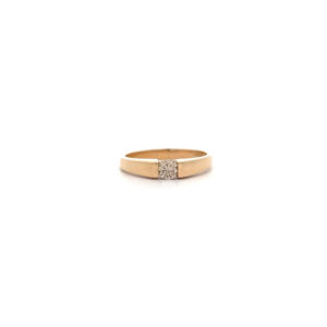 "Golden Balance" - Moderner Ring in 14 Karat Gelbgold