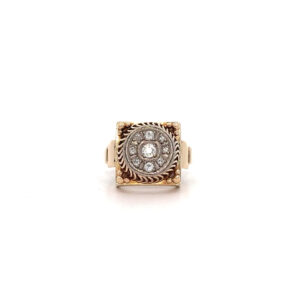 "Golden Glow" - Antiker Ring in 14 Karat Gelbgold