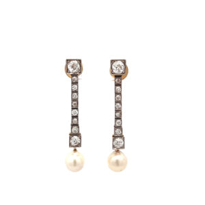 "Leuchtende Erinnerung" - Antike Ohrhänger in 14 Karat Gelbgold