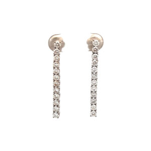 "Light Dancer" - Moderne 18 Karat Weißgold Ohrstecker