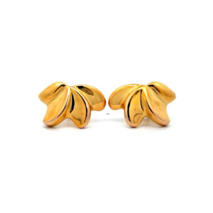 "Ocean Spark" - Vintage Ohrstecker in 14 Karat Gelbgold