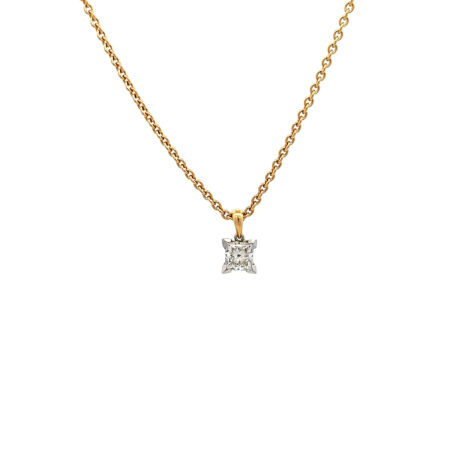 "Princess Glow" - Moderne Kette in 14 Karat Gelbgold