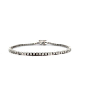 "Zarte Eleganz" - Wunderschönes modernes Armband in 18 Karat Weißgold