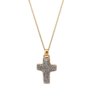 "Golden Faith" - Vintage Kreuz Kette in Gold