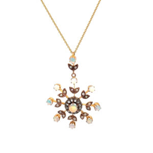 "Like a sun" - Jugendstil Anhänger 9 Karat