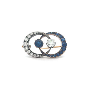 "Midnight Dream" - Mondbrosche 14 Karat Roégold