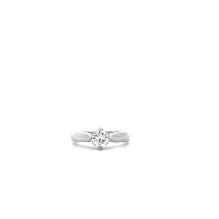 "White Beauty" - Moderner Solitaire 14 Karat Weißgold 0.91 ct.