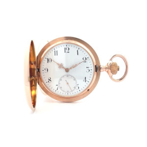 "Goldene Stunde" - Vintage Taschenuhr von IWC in 14 Karat Gelbgold