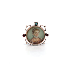 "Antique Portrait" - Antikes Damen Portrait vergoldet