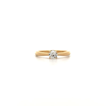 "Antique Soul" - Moderner Ring in 14kt Gelbgold mit Altschliff Diamant 0,39ct