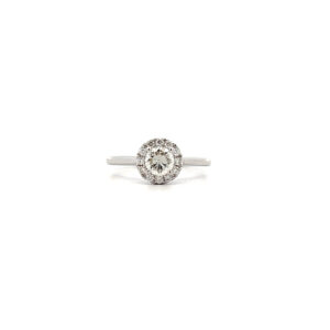 "Forever One" - Moderner Ring in 18kt Weißgold mit Brillant zus. 0,61ct