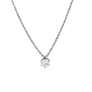 "Forever Sparkle" - Vintage Kette in Platin mit Brillant Solitär 1,66ct