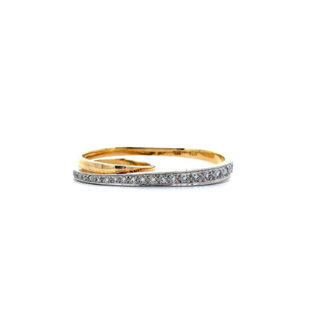 "Lichtspiel" - Außergewöhnlicher Vintage Ring von Ehinger Schwarz in 18 Karat Gelbgold
