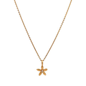 "Little Flower" - Feines Collier von Tous in 18kt Gelbgold mit Brillant