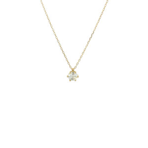 "Magic Light" - Moderne Kette in 18kt Gelbgold mit Brillant 0,57ct