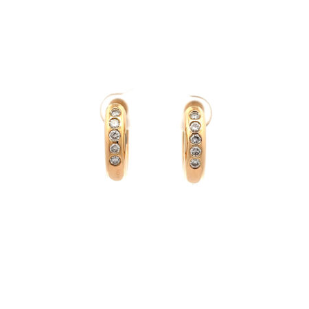 "Sparkling Creoles" - Vintage Creolen in 18 Karat Gelbgold