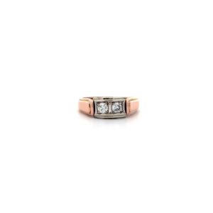 "You and Me" - Antiker Ring in 14 Karat Roségold
