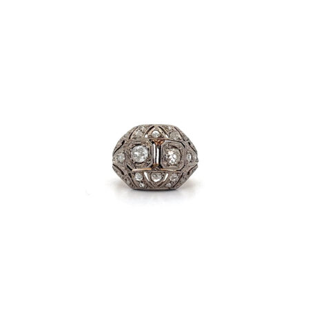 "Crown of Time" - Antiker Ring in 18 Karat Gelbgold