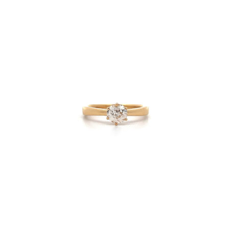 "Sonnenglanz" - Moderner Ring in 18 Karat Gelbgold