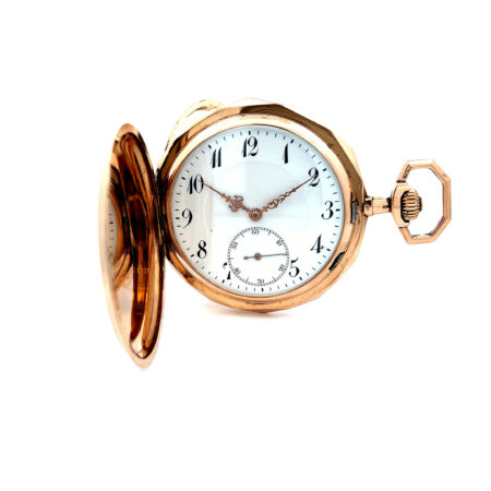 "Zeit in Gold gefasst" - Antike Taschenuhr in 14 Karat Gold
