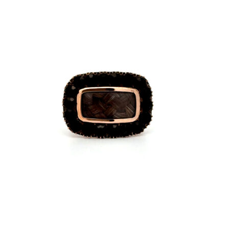 "Memories" - Antiker Ring Granat & Haar 375er Gold